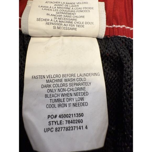 Speedo Marina Volley Short Swim Beach XL SWIM Black White Red 87-27 - Picture 15 of 15